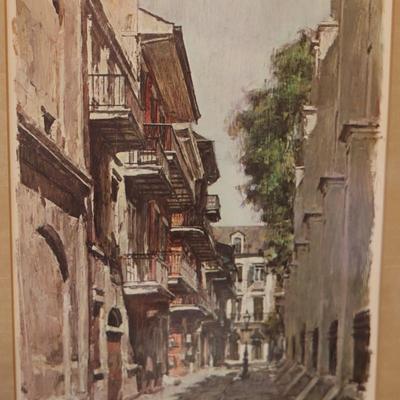 Don Davey Set of (4) Framed New Orleans Landscapes