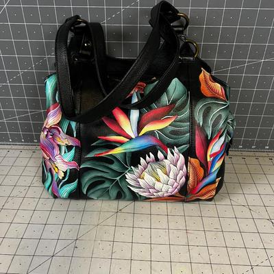 Anuschka Purse, Wallet and Glass Case Floral NEW never used 