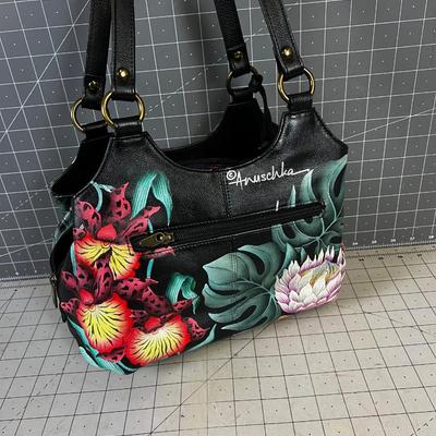 Anuschka Purse, Wallet and Glass Case Floral NEW never used 