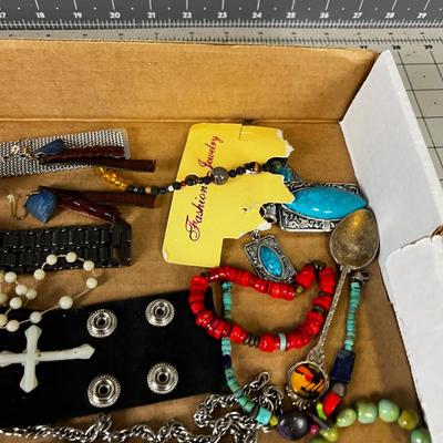 Gothic Plus Jewels Etc.,  Tray of