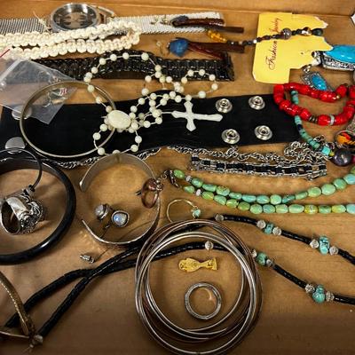 Gothic Plus Jewels Etc.,  Tray of