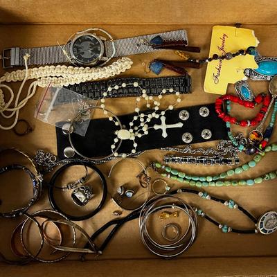 Gothic Plus Jewels Etc.,  Tray of