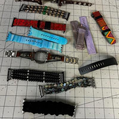 Pile of Smart Watch Bands New and Used