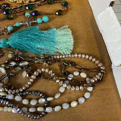 Pile of Costume: Blue Tassel and Faux Turquoise