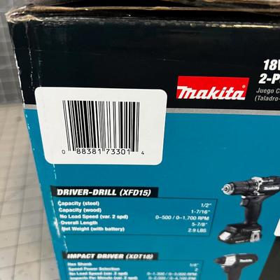 Makita Brand NEW 2 Piece Combo Impact Driver Set 
