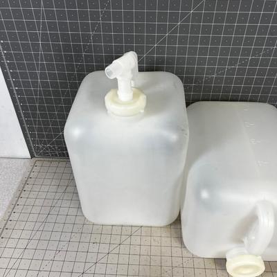 (2) 5 Gallon Water Jugs 