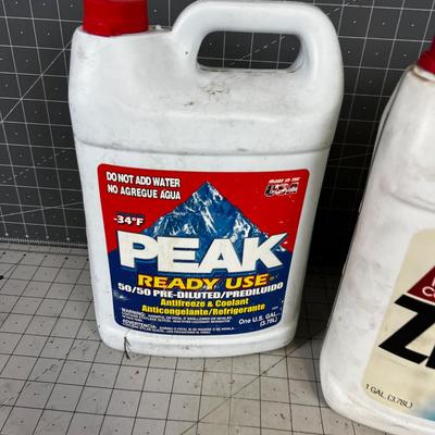 2 Gallons of Anti Freeze, I opened, 1 Sealed