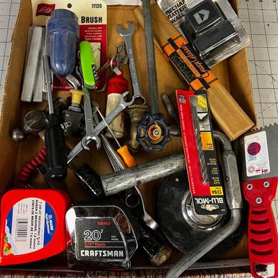 MISC. Tools: Tape, Hammer, Wrench