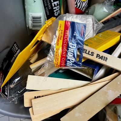 Painting Supplies Bin FULL