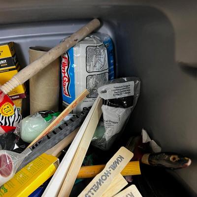 Painting Supplies Bin FULL