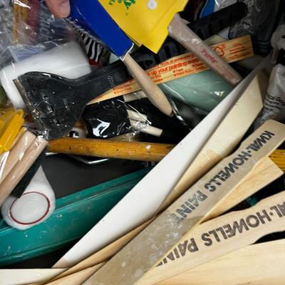 Painting Supplies Bin FULL