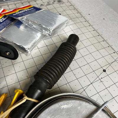 Outdoor Items Lot: Elk Call, Mess Kit, Head Lamp and Tent Pegs