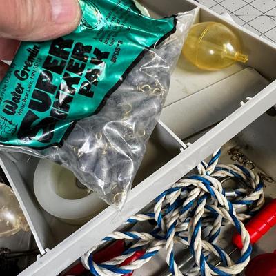Plastic Tackle Box Filled with Tackle