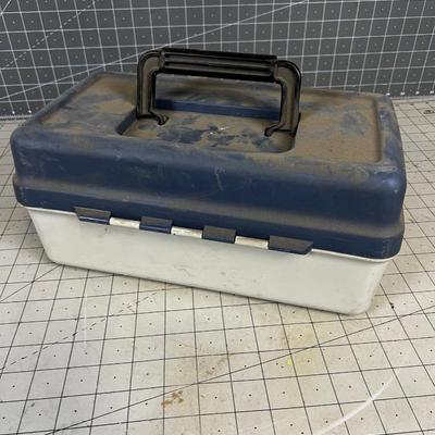 Plastic Tackle Box Filled with Tackle