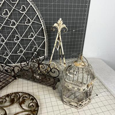 Pile of Decorative Home Metal items
