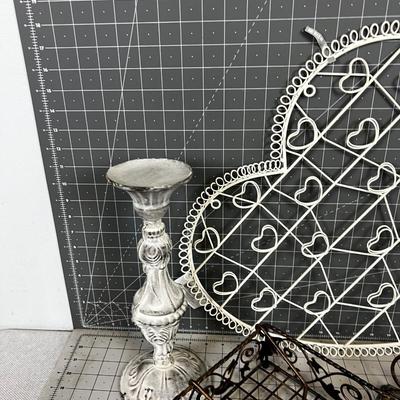 Pile of Decorative Home Metal items