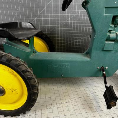 Toy Pedal Tractor and Trailer, ERTL John Deer