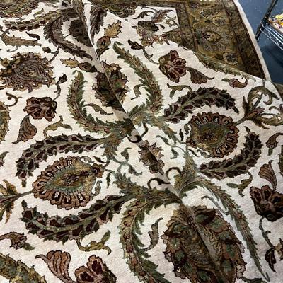 Oriental Persian Rug, Olive and Cream Color NICE