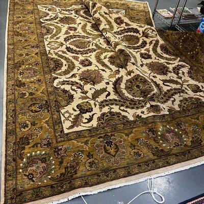 Oriental Persian Rug, Olive and Cream Color NICE