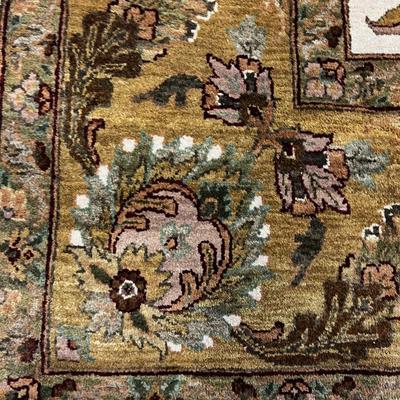Oriental Persian Rug, Olive and Cream Color NICE