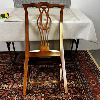 Queen Anne Cherry Wood Side Chair