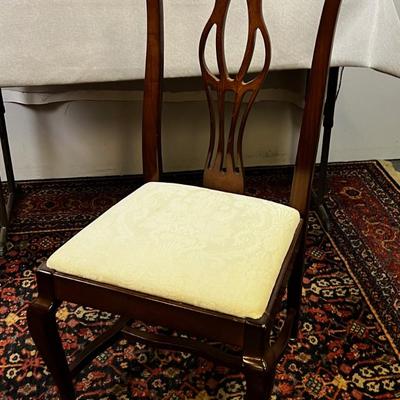 Queen Anne Cherry Wood Side Chair