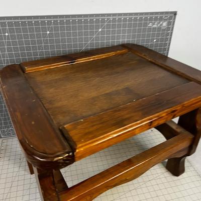 End Table Thick Rustic Pine