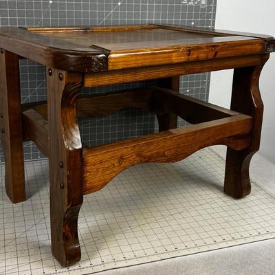 End Table Thick Rustic Pine