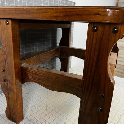 End Table Thick Rustic Pine