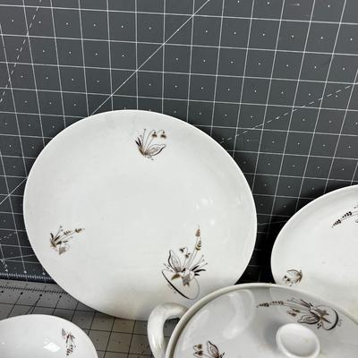 Partial Set of Lily Lagoon Carlton Fine China Made in Germany MCM Design