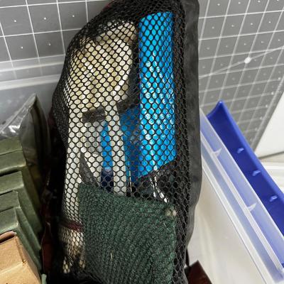 Tub of MRE Meals Plus MSR Water Purifier 