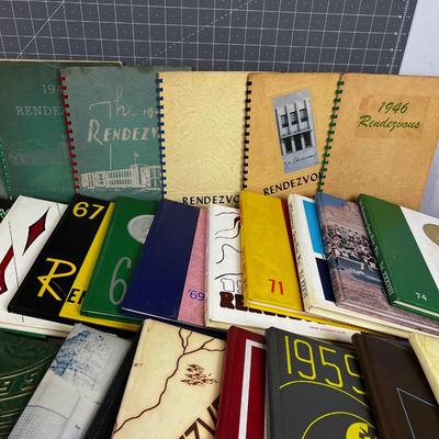 Lincoln High School Yearbook Green River Rendezvous 1940 to 1974 Inclusive