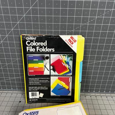2 Pkg of Colored File Folders 