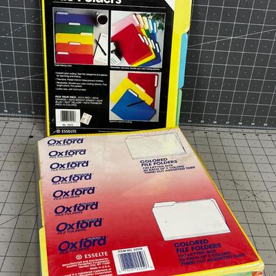 2 Pkg of Colored File Folders 