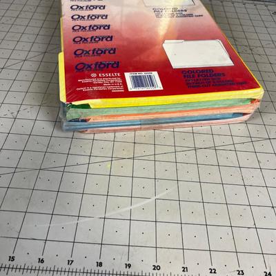 2 Pkg of Colored File Folders 