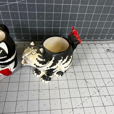 Cat Mug and Creamer