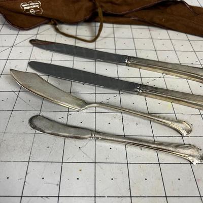 Towel Sterling - Dinner and Butter Knives 