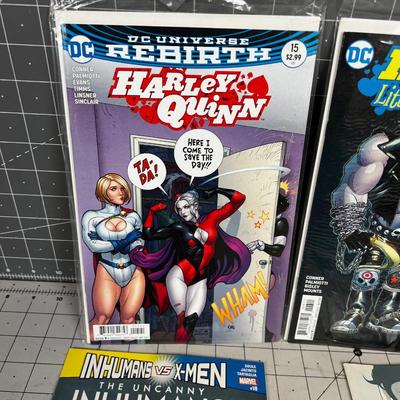 Comics: Inhumans, X-Men and Harley Quin
