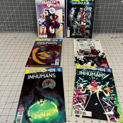 Comics: Inhumans, X-Men and Harley Quin