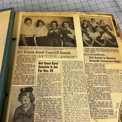 Scrap Books of Articles about Masons and Girl Scout Articles 