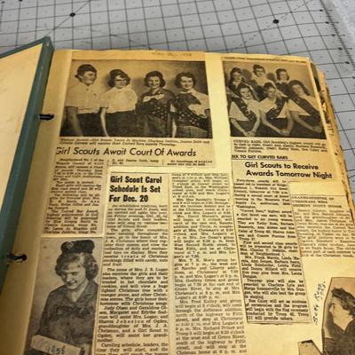 Scrap Books of Articles about Masons and Girl Scout Articles 