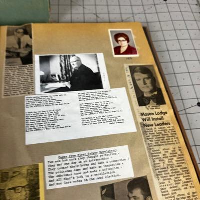 Scrap Books of Articles about Masons and Girl Scout Articles 