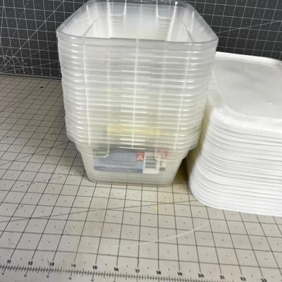 20 Small Plastic Tubs/Storage Boxes