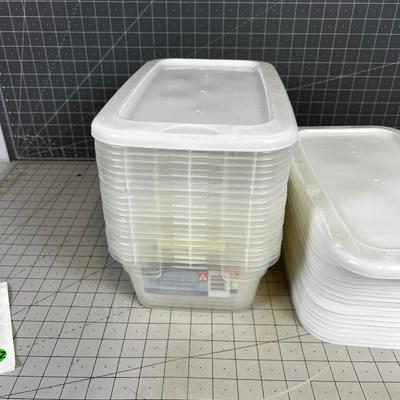 20 Small Plastic Tubs/Storage Boxes