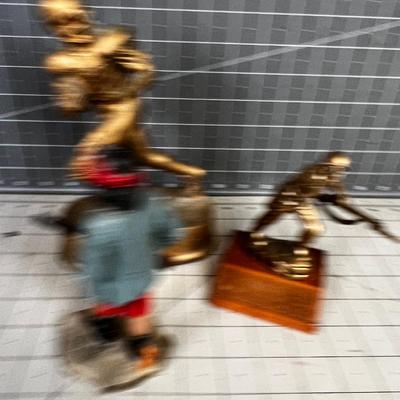 Figurines: Football Player, Army Man & Geronimo