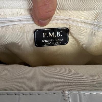 Fancy Genuine Leather Purse White