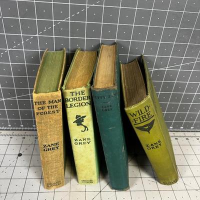 (4) Zane Gray Novels from the 30's & 40's 