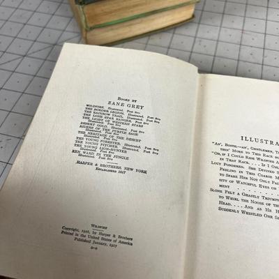 (4) Zane Gray Novels from the 30's & 40's 