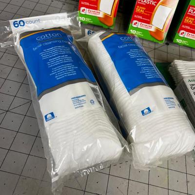 Band Aids, Q-Tips and Cotton Pads