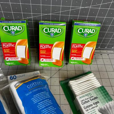 Band Aids, Q-Tips and Cotton Pads